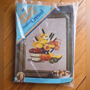 Vintage 1973 Columbia Minerva Creative Crewel Kit